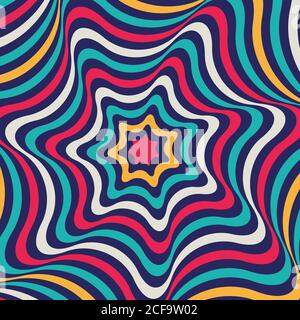 Abstract background in Opt Art style. Vector illustration. Stock Vector