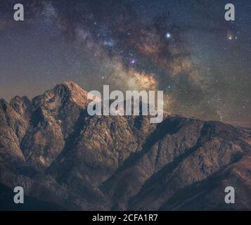 Spain at Night from Space Stock Photo - Alamy