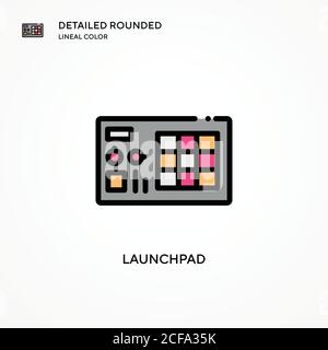 Launchpad vector icon. Modern vector illustration concepts. Easy to ...