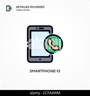 Smartphone-13 vector icon. Modern vector illustration concepts. Easy to edit and customize. Stock Vector
