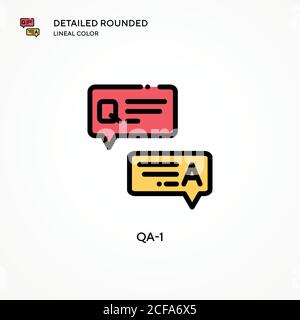 Qa-1 vector icon. Modern vector illustration concepts. Easy to edit and customize. Stock Vector