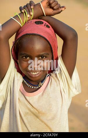 CHAD, Goz Beida, refugee camp Djabal for refugees from Darfur, Sudan / TSCHAD, Goz Beida, Fluechtlingslager Djabal fuer Fluechtlinge aus Darfur, Sudan Stock Photo