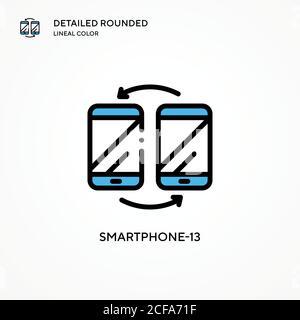 Smartphone-13 vector icon. Modern vector illustration concepts. Easy to edit and customize. Stock Vector