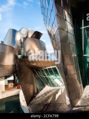 Guggenheim Bilbao Museum on daylight in Bilbao, Spain Stock Photo