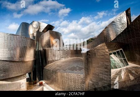 Guggenheim Bilbao Museum on daylight in Bilbao, Spain Stock Photo