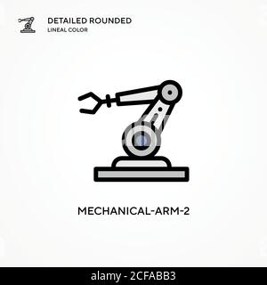 Mechanical-arm-2 vector icon. Modern vector illustration concepts. Easy to edit and customize. Stock Vector