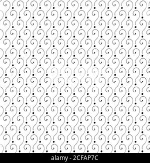 Hand drawn question marks. Black white seamless pattern. Vector ...