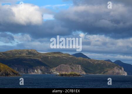 Alaska, Coast of Unga Island-Aleutian Islands, United States Stock Photo