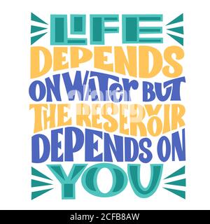 Colorful vector lettering on white background. For the design of postcards, posters, covers, prints for mugs, t-shirts, backpacks, wrapping paper Stock Vector