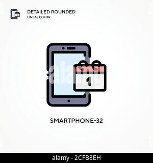 Smartphone-32 vector icon. Modern vector illustration concepts. Easy to edit and customize. Stock Vector