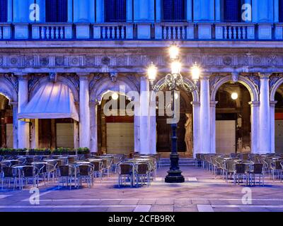 St. Mark's Square (Piazza San Marco), library (Biblioteca Nazionale Marciana), Venice (Venezia, Venesia), Veneto, Italy, Metropolitan City Venice,