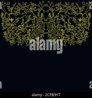 Steampunk,abstract, graphic frame, isolated Stock Vector