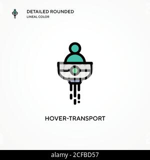 Hover-transport vector icon. Modern vector illustration concepts. Easy to edit and customize. Stock Vector