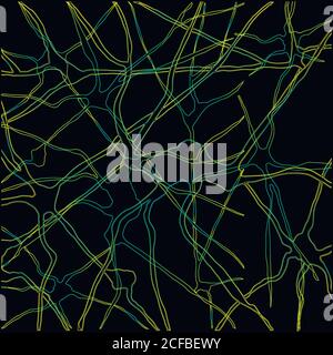 Abstract, bright, decorative background hand drawing Stock Vector
