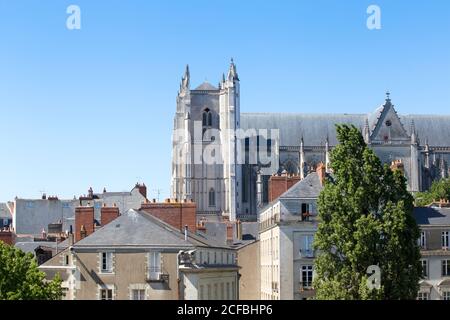 Saint Pierre Cathedral, Nantes France, France Stock Photo