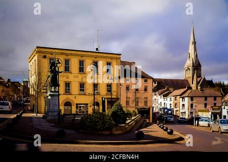 The building of Urban Council in the town of Enniscorthy.County Wexford, Ireland. Stock Photo