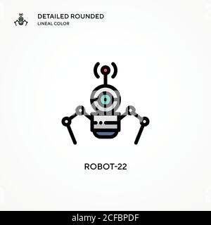 Robot-22 vector icon. Modern vector illustration concepts. Easy to edit and customize. Stock Vector