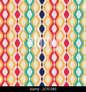 Abstract tangled lattice pattern. Seamless vector background. Stock Vector