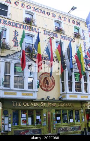 Oliver St. John Gogarty's Pub in Dublin Ireland Stock Photo