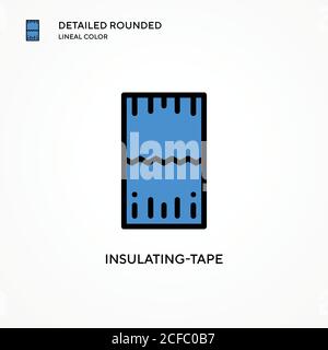 Insulating-tape vector icon. Modern vector illustration concepts. Easy to edit and customize. Stock Vector