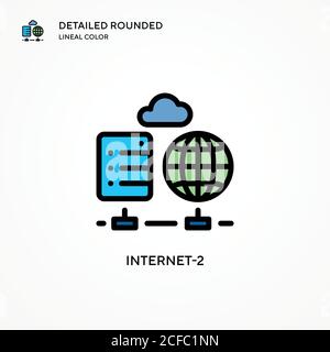 Internet-2 vector icon. Modern vector illustration concepts. Easy to edit and customize. Stock Vector