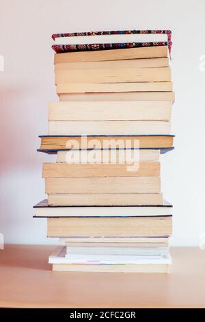 Stack Of Vintage Books Stock Photo
