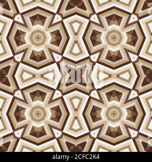 Floor tiles with abstract geometric pattern. Seamless vector background. Stock Vector
