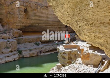 Arabia, Arabian Peninsula, Sultanate of Oman, Wadi Tiwi Stock Photo