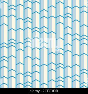 Abstract chevron geometric pattern in light colors. Seamless vector background. Three colors only  - easy to recolor.. Stock Vector