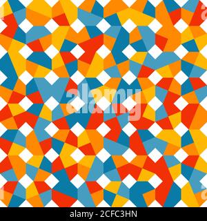 Random Coloured Patterns Checkered plaid pattern. Random colored swatches. Seamless vector ...