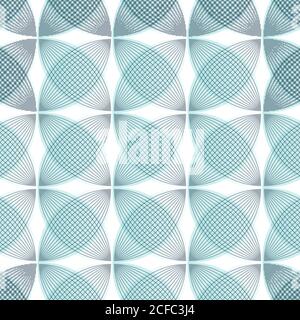 Abstract blue background, geometric shapes with many thin lines. Seamless vector pattern. Technology background with gray lines. Stock Vector