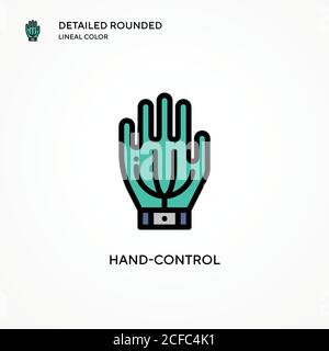 Hand-control vector icon. Modern vector illustration concepts. Easy to edit and customize. Stock Vector