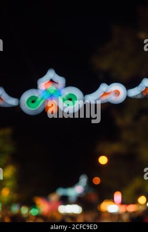 Blurred carousel ride at an amusement park Stock Photo - Alamy