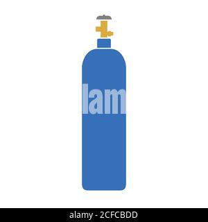 Gas cylinder, vector illustration Stock Vector
