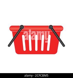 Shopping basket, 3d vector illustration Stock Vector