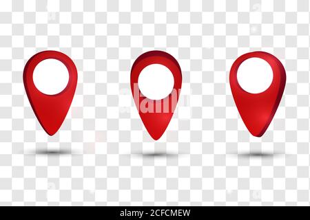 map pointer pin isolated Stock Vector