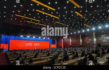 Beijing, China. 4th Sep, 2020. The Global Trade in Services Summit of the 2020 China International Fair for Trade in Services (CIFTIS) is held in Beijing, capital of China, Sept. 4, 2020. Credit: Cai Yang/Xinhua/Alamy Live News