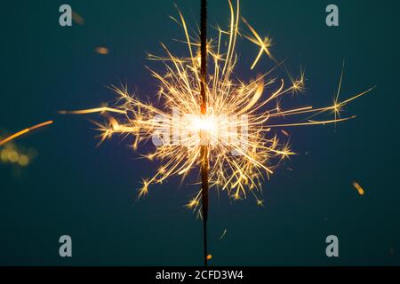 Burning sparkler. Stock Photo