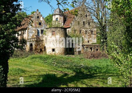 Castle in Schwebheim, Landkreis Schweinfurt, Lower Franconia, Franconia, Bavaria, Germany Stock Photo