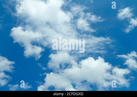 Clouds in the sky texture background July 2018 Netherlands Stock Photo