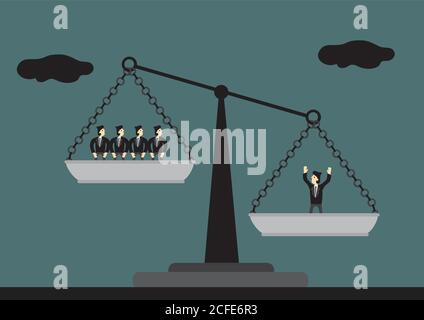 HRM Human Resource Management Vector Illustration with System Managing ...