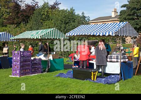 Portobello Market, Edinburgh, Scotland, UK. 5 September 2020. Quiet start to the Reopening of the local Porty market after Covid-19 Coronavirus lockdown. Credit: Arch White/ Alamy Live News. Stock Photo