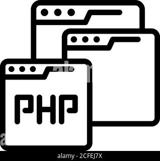 Site pages icon, outline style Stock Vector