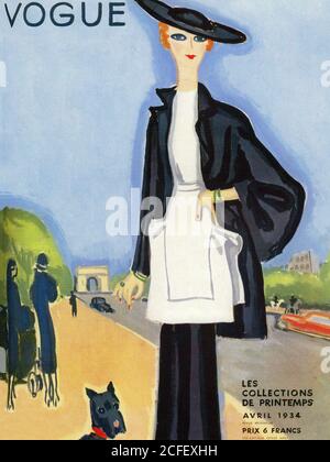 Vogue Cover 1939 Stock Photo
