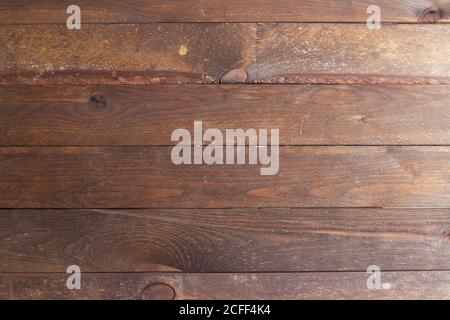 dark brown wall background from wooden planks Stock Photo