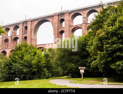 goeltzschtal bridge in the vogtland in saxony Germany Stock Photo