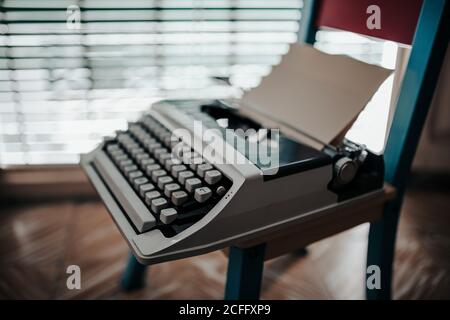 Close up a typewriter Stock Photo