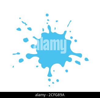 Blue paint splash. vector illustration Stock Vector