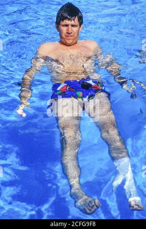 French journalist and TV presenter Patrick Chene on holiday, Ajaccio, Corsica, France Stock Photo