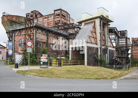 The industrial architecture of Lower Vitkovice, European Cultural Heritage, in Ostrava, Czech Republic. Stock Photo